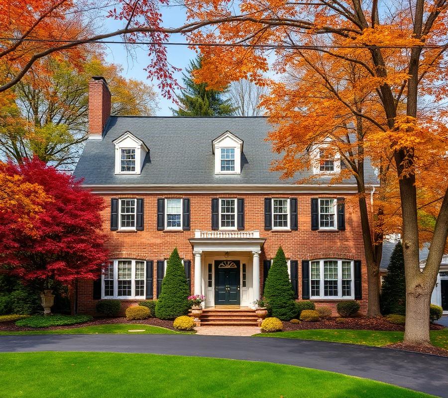 Brick Colonial in Manhasset